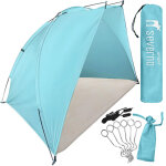 Grande tente de plage, paravent de plage, demi - tente 220 x 120 x 120 cm + b�che