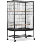 Grande volière cage oiseaux sur roulettes canaries perroquet perruches cacatoès ara 2 Étages avec support ... Grande volière cage oiseaux sur roulettes canaries perroquet perruches cacatoès ara 2 Étages avec support ...