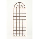 Treillage en fer viva avec fixation murale marron antique