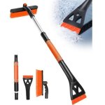 Grattoir voiture givre avec grattoir � glace et pelle, degivreure vitre pour pare brise de hiver 64 - ...