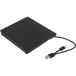 Graveur / lecteur cd / dvd externe usb type - c, design compact l�ger, compatible musique / films