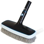 Gre - brosse avec poils pour parois de piscine fixation easy - clip sans tige graphite wbp 25