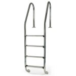 Gre - echelle standard inox pour piscine enterr�e, 4 marches 1, 50m