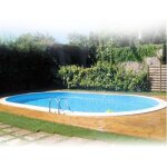 Gre kpeov7059 - buried piscine madagascar ovale 700x320x150cm escalier inox filtre � sable 10m 3 / h