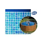 Gre ? liner piscine ronde �460 cm h. 132 cm ? �paisseur 50 / 100�me ? motif mosa�que ? compatible piscines ...