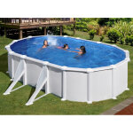 Gre - piscine acier blanc atlantis ovale 5, 27 x 3, 27 x 1, 32 m - gr�