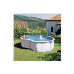 Piscine acier en huit varadero - 520 x 350 x h 122 cm ( + filtre � sable)