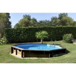 Gre - piscine bois violette 2 5, 00m x h: 1, 27m