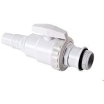 Gre - pools vanne d'arrt blanc 32 / 38 mm pour piscine