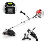Dbroussailleuse  essence 2 temps 65cc 4. 9pc, dmarrage lectrique, 2 accessoires de coupe, guidon ...
