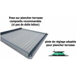 Green outside - plancher terrasse composite 12 m� pour abri de jardin 3x3