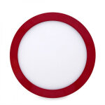 Greenice - plafonnier led circulaire rouge 18 w, 1 800 lm, 2 700 �k, 40 000 h [ho - jm18wr - r - ww]