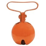 Grelot collier chien romain orange fluo 4 tailles Grelot collier chien romain orange fluo 4 tailles