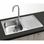 Gresinex - evier carré encastrable viena 80x44 - 1 cuve et égouttoir - inox Gresinex - evier carré encastrable viena 80x44 - 1 cuve et égouttoir - inox