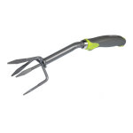 Griffe 4 dents bmi, � fleur en acier avec rev�tement antirouille, et manche ergonomique bimati�re soft ...