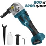 Grignoteuse sans fil 800 w, 2 200 tr / min, compatible avec batterie makita 18v, sans balais, t�te de ...