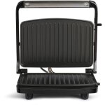 Grill viandes et panini - livoo doc232g - 750w gris / noir - surface de cuisson de 23 x 15 cm