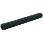 Grillage acier avec revtement en pvc 25x1, 2 m vert