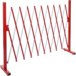 Grillage hhg - 374, grille protectrice tlescopique, aluminium rouge / blanc, hauteur 103cm, largeur ...