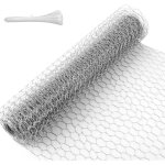 Grillage � poule 10 m - 40 cm de haut - grillage fin en maille de 25 mm - grillage rigide en fil de fer ...
