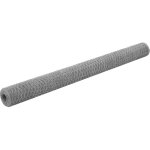 Grillage pour voli�re - cl�ture pour voli�re acier galvanis� 25x1, 5 m argent� 479002