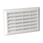 Nicoll - grille aration rectangulaire avec moustiquaire 174x262 mm m162