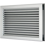 Casafan ? grille a�ration vmc 325 x 125 mm ? aluminium anodis� ? d�bit d'air 44 m� / h � 5 pa ? montage ...