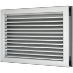 Casafan ? grille d'a�ration vmc 325 x 225 mm ? aluminium anodis� pour porte ? d�bit d'air 100 m� / h ...
