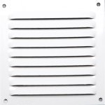 Sivac ? grille a�ration vmc aluminium laqu�e blanche 15x15 cm ? moustiquaire int�gr�e ? passage d'air ...
