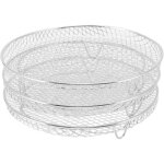 Grilles empilables acier inoxydable 3 pices, dshydrateur friteuse  air, qualit alimentaire