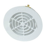 Nicoll - grille d'aration fatm100  fermeture pour tube 100mm avec moustiquaire