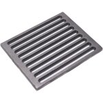 Fonderia bongiovanni - grille en fonte 24 x 19 x 1 cm pour chemine, pole, barbecue, fond pour cendres ...