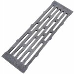 Fonderia bongiovanni - grille en fonte 35, 5 x 10, 5 x 1, 3 cm pour chemine, pole, barbecue, fond pour ...