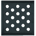 Grille en fonte pour chemin�es 160x160mm - diff