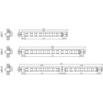 Entr�e d'air alu � glissi�re 485 / 2 renson 375 mm - noir 9005 - 00048528