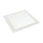 Nicoll - grille persienne aluminium mousti. 25x25 cm gris, en sachet