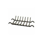 Qem - grille porte buche  crochet 7 barreaux en aciers  poser sur chenets pour chemine foyer ouverts ...