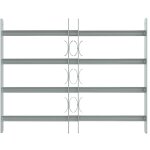 Grille r�glable de s�curit� de fen�tres et 4 barres 500 - 650 mm cfw496176