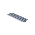 First plast - grille renforc�e pratiko - s�rie 200 - pvc anti - choc - gris - 200 x 500 mm