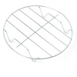 Grille ronde en acier inoxydable 23 cm support universel pour micro ondes, four, barbecue et r�frig�rateur ...