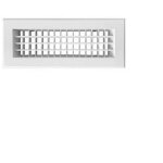 Grille a�ration vmc soufflage double d�flection aluminium blanc mat 300 x 150 mm ? fixation rapide par ...