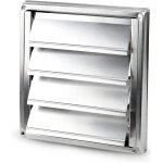 Grille de ventilation, 125mm, ventilation ventilation en acier inoxydable mur ventilation carr� s�che ...
