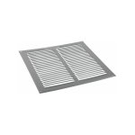 Anjos ventilation ? grille a�ration vmc 250 x 250 mm ? aluminium brut ? 6807 ? compatible avec grillage ...