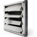 [jamais utilis�] grille de ventilation inox 150mm ? clapet anti - retour � lamelles mobiles ? r�sistant ...