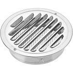 Grille de ventilation ronde en acier inoxydable grille de ventilation en m�tal de 100 mm grille