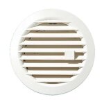 Grille ronde rglable.  clipser 0 - 48cm d. 97mm blanc - autogyre