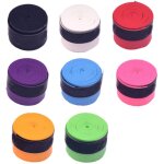Grip antid�rapant et absorbant la transpiration pour raquettes de tennis et de badminton - noir + blanc ...