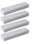 Gris?4 articlespierre d'argile de nettoyage, pierre abrasive crepiere, pierre ponce wc, r�utilisable ...