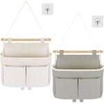 (gris, blanc)2pcs sac de rangement suspendu salle de bain organisateur de porte vide poche mural rangement ...