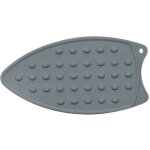 Gris coussin de fer en silicone avec chiffon  repasser isolant, tapis de repassage sur table, support ...